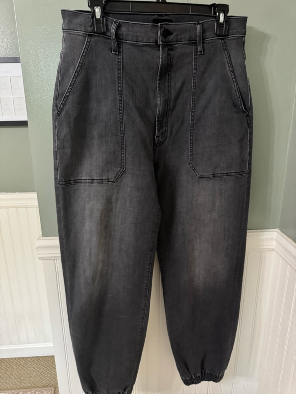 Mother The Wrapper Patch Springy High Rise Jogger Jeans Size 32 - Picture 2 of 11